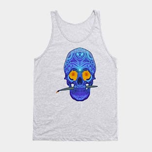 Sugar Skull purple Tank Top